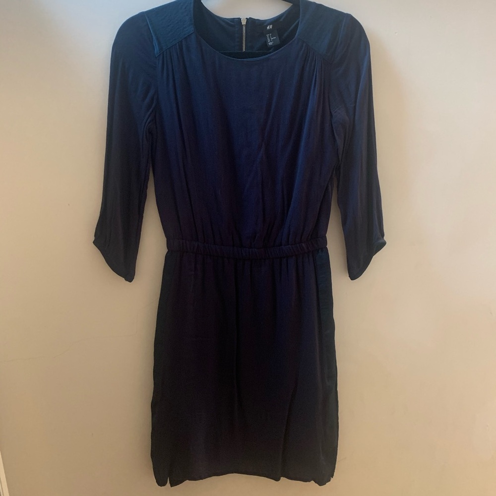 Blue Dress with Zipper